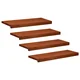 vidaXL Stopnice 4 kos 70 x 30 x 2 cm Rjava Trda bukovina