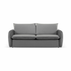 Siva baršunasta sklopiva sofa 214 cm Vienna – Cosmopolitan Design