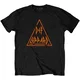 Def Leppard Majica Classic Triangle Unisex Black 2XL