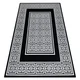 eoshop Preproga GLOSS modern 6776 85 elegantna, okvir, grška črna/slonokoščena ( - Velikost: 140x190 cm)