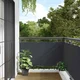 Balkonski zaslon za privatnost antracit 400 x 75 cm PVC