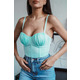 Dolores crop top mint - S