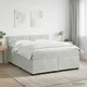 vidaXL Postelja boxspring z vzmetnico Svetlo siva 160 x 200 cm Žamet