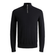 Jack&Jones Moški pulover JJEEMIL 12189339 Black (Velikost XXL)