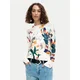 Desigual Pulover Nantes Lacroix 26SWJF35 Écru Regular Fit