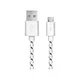 shumee EB181W esperanza micro USB 2.0 kabel A-B M/M 2,0 m pleten bel