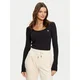 Guess Bluza V4BP07 K8RT2 Črna Rib Fit