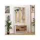 Hanah Home Stalak za hodnik Chester - belo, hrast