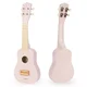 Mamabrum Lesena Otroška Kitara Ukulele Rožnate Barve s 4 Strunami - Glasbena Igrača, Razvoj Ritma in Sluha, Višina 52 cm