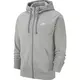 Nike M NSW CLUB HOODIE FZ FT, moška jopa, siva BV2648