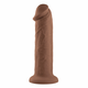 Evolved – Girthy Vibrating Dong 17 cm - Rjava