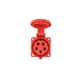 PCE Vtičnica 32A 5P 400V /75x75/ rdeča IP44 TWIST 325-6f7