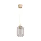Brilagi - LED lestenec na jeklenem lanku R GLASS 1xE27/60W/230V premer 14 cm bež/dimno siva