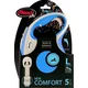 Flexi povodec New Comfort L, trak - 5 m (različne barve) svetlo modra