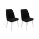 Conceptum Hypnose Set 2 trpezarijske stolice Crno-Beli