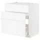 METOD / MAXIMERA Pod.element sudop. i 3front/2fioke, bela Enköping/bela im. drveta, 80x60 cm