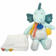 Doudou Plišasti dinozaver z odejico 25 cm zelen