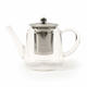 Mhome Čajnik s filtrom 900ml/borosilikatno steklo, inox