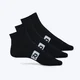 Rang Čarape Classic Ankle, 3 komada, Crne