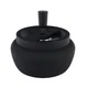 Velik vrtljivi pepelnik 11cm črn mat 22395
