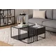 Hanah Home Klub sto Charlotte, 90x37x90 cm, Crni