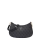 GUESS Torba za čez ramo NOELLE II TOP ZIP SHOULDER BAG  antracit / črna