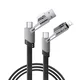 Data kabl REMAX RC-C189 PD 65W/ QC 3.0 USB Lightning 27W/ 2u1 crni 1m