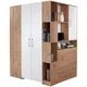 Modern Living Kotna Omara Box, Bela, Barva Hrasta