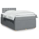 vidaXL vidaXL Boxspring postelja z vzmetnico svetlo siva 120x190 cm blago, (21309140)