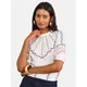 love & roses Bluza nočno modra/losos/bela
