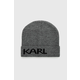Kapa Karl Lagerfeld boja: siva