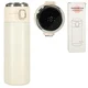 Northix Termo skodelica z ustnikom LED termovka 420ml bež