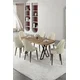 Hanah Home Trpezarijski set, 7 komada, Svetlozeleni