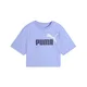 Essentials 2 Colour No. 1 PUMA Logo Short Length Tee Youth, Age, Intense Lavender, 5-6Y