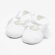 NEW BABY Otroški čipkasti čevlji beli 3-6 m