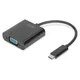 USB Type-C to VGA Adapter, Full HD 1080p cable length: 19.5 cm, black