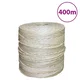 Vidaxl vidaXL Vrv, sisal, 100 %, 3 mm, 400 m