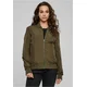 Womens Light Bomber Jacket - Dark Olive