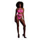 Ouch! Glow in the Dark Body with Grecian Neckline Neon Pink S/M/L