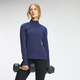 MP Womens Power Ultra Regular Fit 1/4 Zip Top - Galaxy Blue - XS