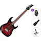 Ibanez GRX70QA-TRB SET Transparent Red Burst Električna kitara