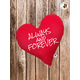 Jastuk srce XXL 100cm - ALWAYS AND FORVER