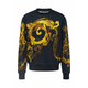Versace Jeans Couture Sweater majica 76UP302, žuta / zlatno žuta / crna