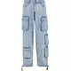 Urban Classics Kargo kavbojke moder denim