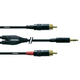 Cordial Kabel CORDIAL 1,5 m, REAN banana 3,5 mm/2 x CINCH