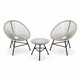 MODUL Baštenski set Lounge sivi/ 2 stolice i sto