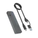 IcyBox IB-1826MCL-CU31 ohišje za M.2 NVMe/SATA SSD z vmesnikom USB-C 3.2 Gen 2 in RGB lučmi