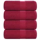 Vidaxl Pralne brisače FROGN 4 kosi bordo 30x30 cm 360 g/m2