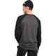 Raglan Contrast LS charcoal/black