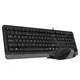 F1010 FSTYLER USB US siva tastatura + USB sivi miš